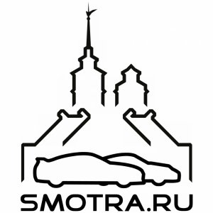 Наклейка на машину "SMOTRA.RU- Санкт-Петербург"