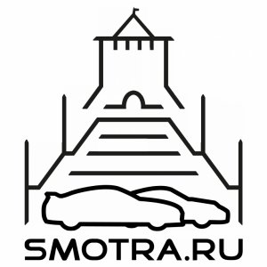 Наклейка на машину "SMOTRA.RU- Нижний Новгород"