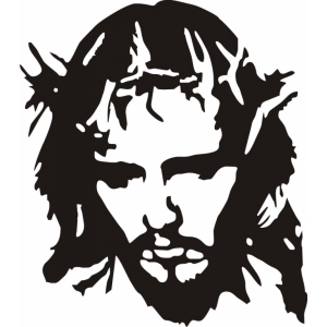 Наклейка на машину "Образ Иисуса Христа версия 1"