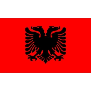 Наклейка на машину "Флаг Албании"