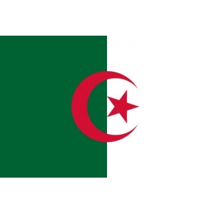 Наклейка на машину "Флаг Алжира"