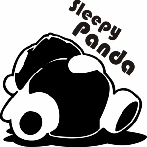Наклейка на машину "Panda Sleepy