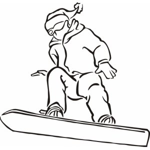 Наклейка на машину "Snowboard (Сноуборд) версия 1"