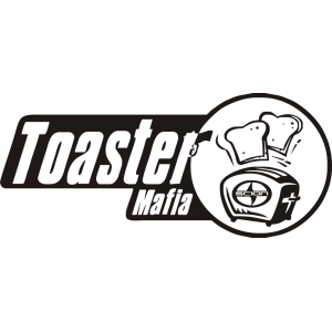 Наклейка на машину "Toastermafia - toaster"