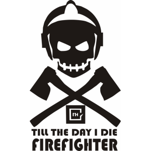 Наклейка на машину "Firefighter-Пожарный"