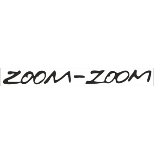 Наклейка на машину "Zoom-Zoom"