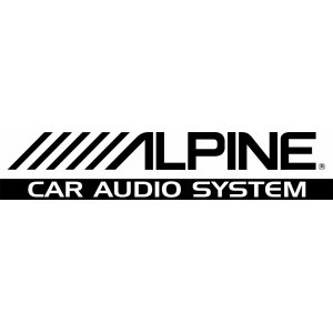 Наклейка на машину "Alpine"