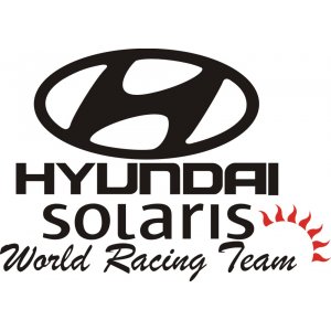 Наклейка на машину "Hyundai Solaris версия 2"