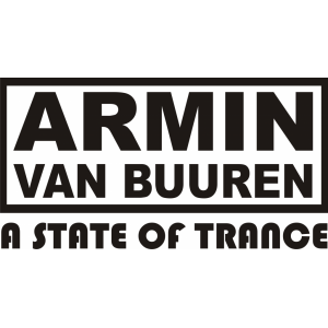 Наклейка на машину "Armin Van Buuren"