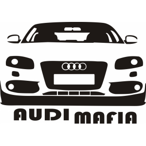 Наклейка на машину "Audi Mafia