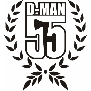 Наклейка на машину "D-MAN 55"