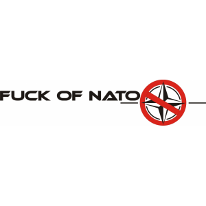 Наклейка на машину "Мы против НАТО"