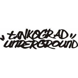 Наклейка на машину "Tankograd underground"