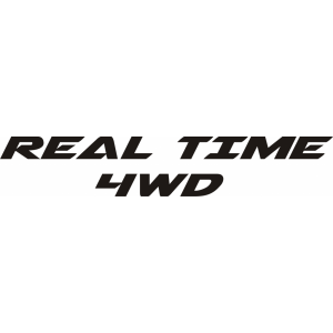 Наклейка на машину "Real Time 4WD"