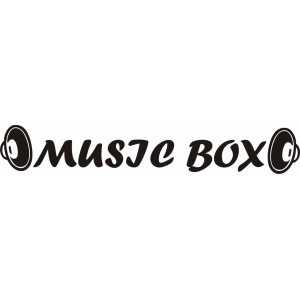 Наклейка на машину "Music Box"