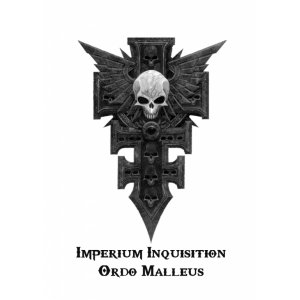 Наклейка на машину "Warhammer 40k- Имперская Инквизиция Ордо Маллеус"