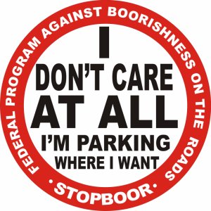 Наклейка на машину "Стопхам (на английском) Stopboor"