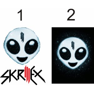 Наклейка на машину "Skrillex logo версия 2"