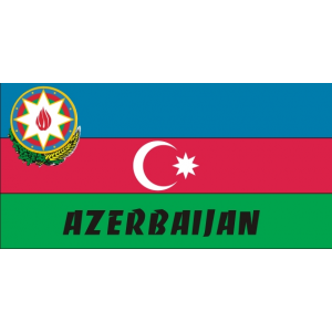 Наклейка на машину "Azerbaijan