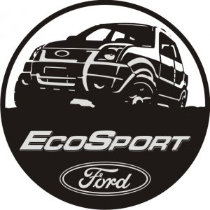 Наклейка на машину "Eco Sport Ford