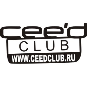 Наклейка на машину "Cee'd club KIA"
