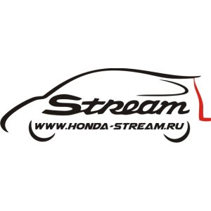 Наклейка на машину "Honda Stream Хонда версия 1"