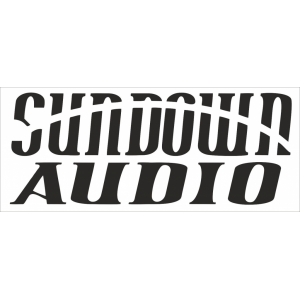Наклейка на машину "Sundown audio"