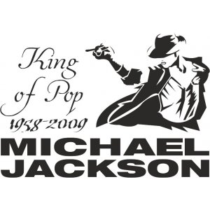 Наклейка на машину "Майкл Джексон
