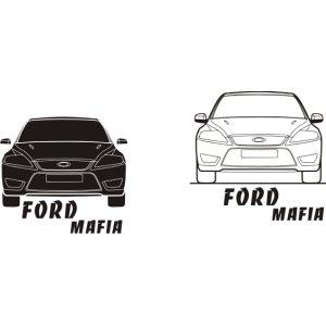Наклейка на машину "Форд Мафия Ford mafia"