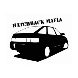 Наклейка на машину "HATCHBACK MAFIA 2112"