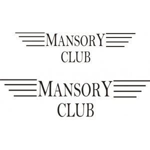 Наклейка на машину "Mansory Club"