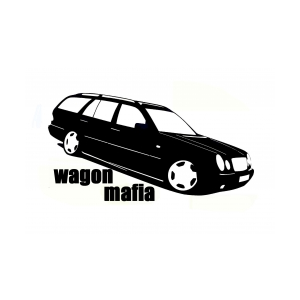 Наклейка на машину "WAGON MAFIA Мерседес. Mercedes"