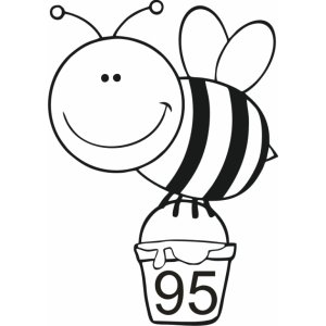 Наклейка на машину "Пчелка версия 3"