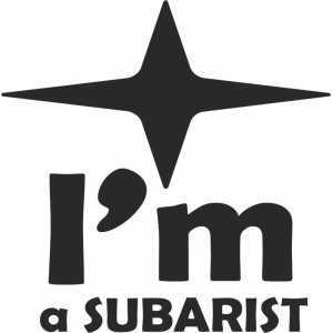 Наклейка на машину "I'm subarist"