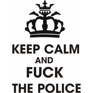 Наклейка на машину "Fuck police версия 2"