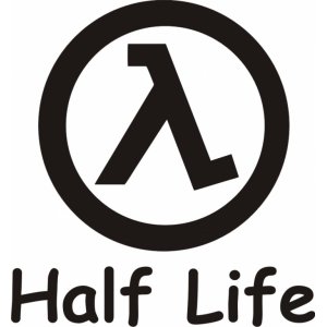 Наклейка на машину "Half Life logo"