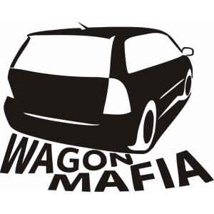Наклейка на машину "Wagon mafia версия 3"