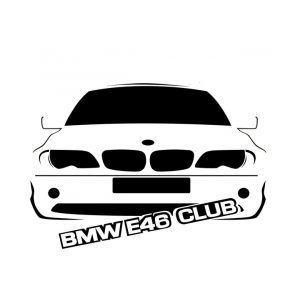 Наклейка на машину "BMW E46 CLUB"