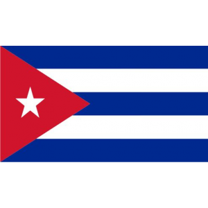 Наклейка на машину "Флаг Кубы"