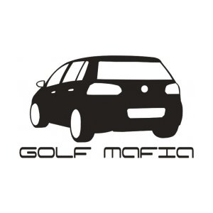 Наклейка на машину "GOLF 6 MAFIA"