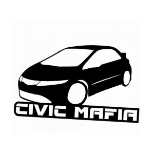 Наклейка на машину "CIVIC MAFIA2"