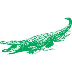 Наклейка на машину "Крокодил версия 1"