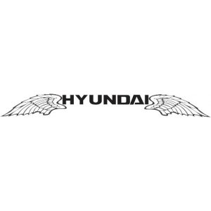 Наклейка на машину "Hyundai Научим летать"