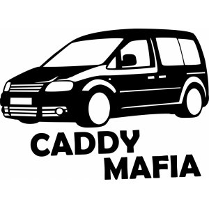 Наклейка на машину "Caddy Mafia"