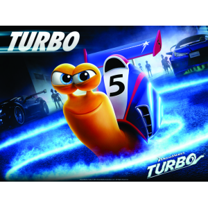 Наклейка на машину "Турбо - Улитка Номер 5 Turbo