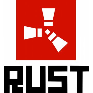 Наклейка на машину "Rust логотип версия 1"