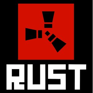 Наклейка на машину "Rust логотип полноцветная"