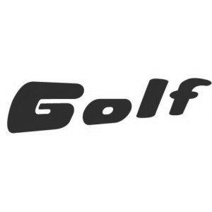 Наклейка на машину "Golf"