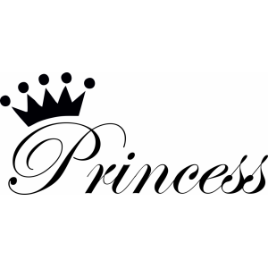 Наклейка на машину "Princess"