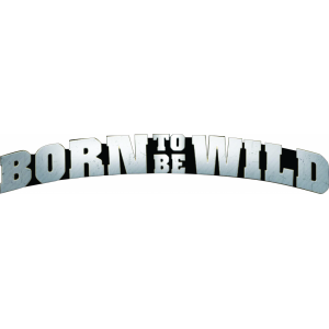 Наклейка на машину "Born to be wild. Рожден быть диким. Полноцветная"